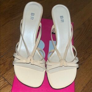 BP Women's Nude Strappy Heels